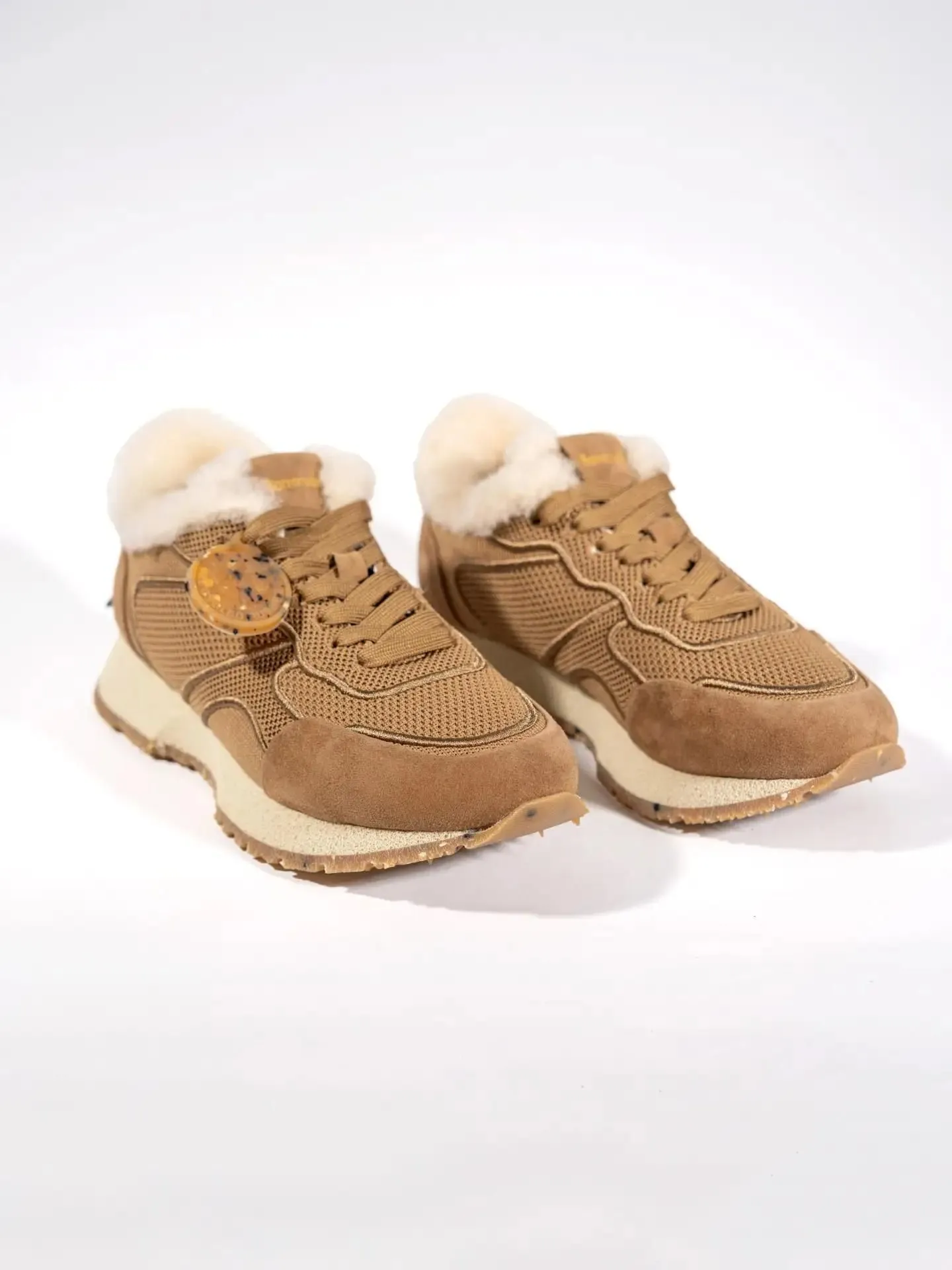 Кроссовки женские Barracuda BD1611BM/knit/suede/bisco